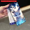2DFlat Samsung phone case Celestial Fox Amidst Cosmic Waves Applicable to Galaxy S22 S23 S24 S25ULTRA S26 A12 A13 A14 A15 A16