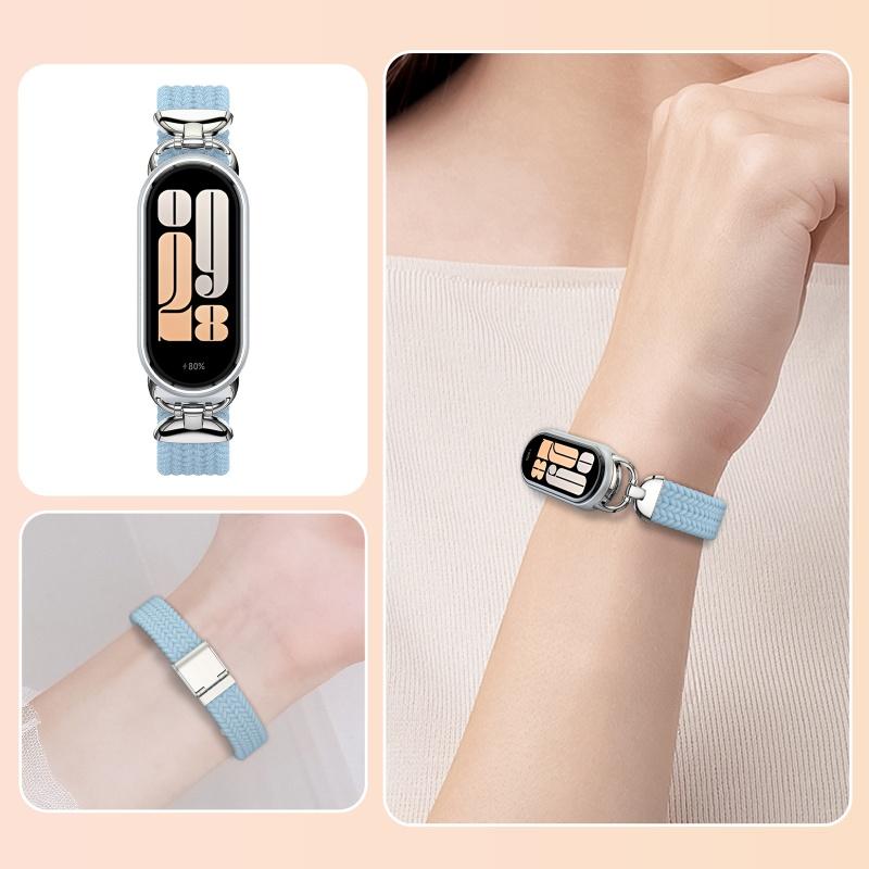 Νάιλον Λουράκι για Xiaomi Mi Band 10/9/8 Υψηλής Ποιότητας Αναπνεύσιμο Αθλητικό Βραχιόλι Αξεσουάρ για Mi Band 10 NFC Αντικατάσταση Λουριού Ρολογιού