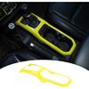 JeCar Interior Gear Shift Cup Holder Panel Cover Trim Fit for Jeep Wrangler JL JLU Gladiator JT 2018-2024 2025 2026+ (Red)