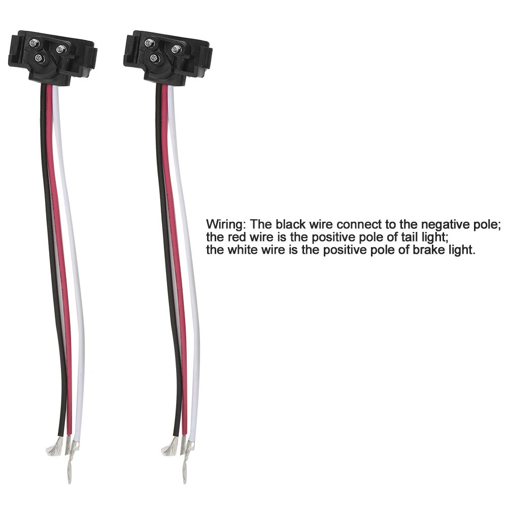 KIMISS 2pcs 10 LED Side Marker Lights 6 Inch Oval IP67 Waterproof Tail Lamp Surface Mount for Truck Trailer (Amber)