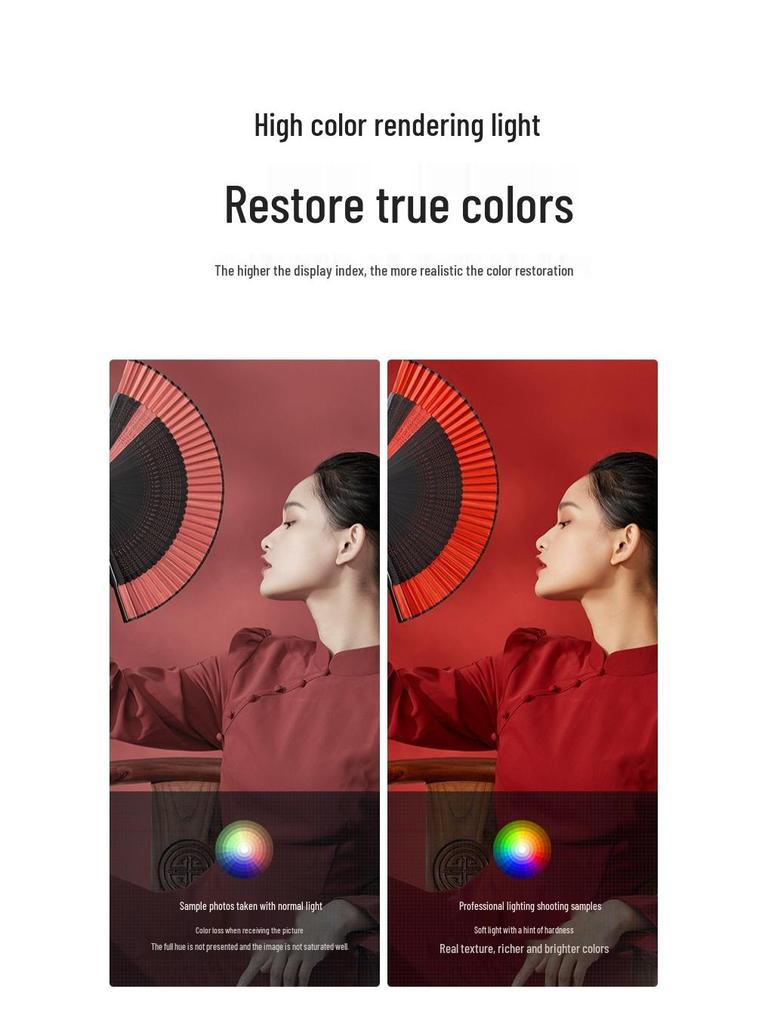 Reflector și iluminare de fundal pentru ambianță de fundal în direct