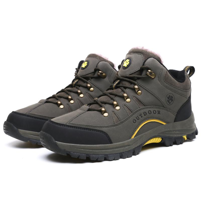 Pánská a dámská móda Vysoké turistické boty Plyšová teplá bavlna Boty Tooling Boty Outdoorové boty do sněhu
