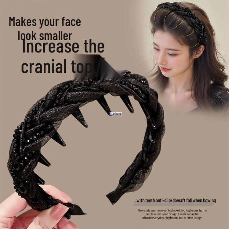 Paris Princess Headband: Louis Waves High-Top Feminine Fashion - New 2025 Style