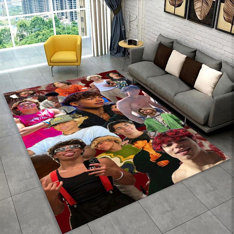 Fashion Malachi Barton Star Non-Slip Area Rug for Living Room,Bedroom,Playroom,Soft Carpet Floor Mat Home Decor Rug Kids Room