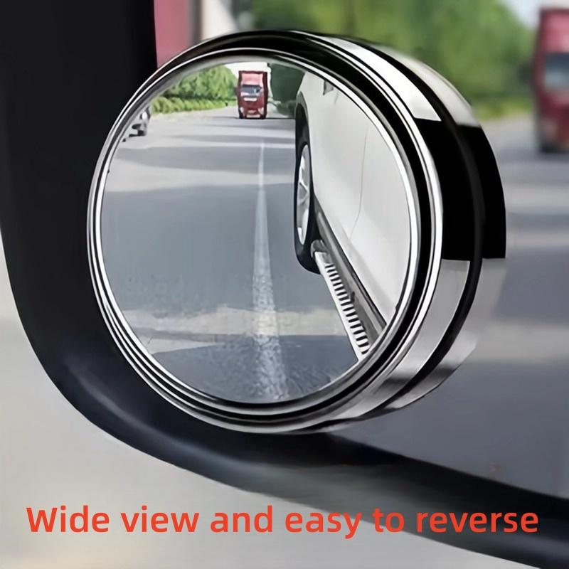 Small Round Reversing Mirror Auxiliary Mirror Wide Angle Adjustable Field of View Transparent Rainboard Rainproof Film