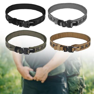 Outdoor Waist Belt, Double Layered Outer Belt, Portable, Molle Belt, Camping Belt for Sport Trekking, Backpacking Fishing