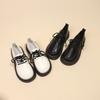 Wind small leather shoes women's new autumn versatile muffin platform student lace-up small single shoes