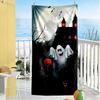 Halloween Beach Towel Super Soft Microfiber Quickdry Fabric Comfortable Lightweight