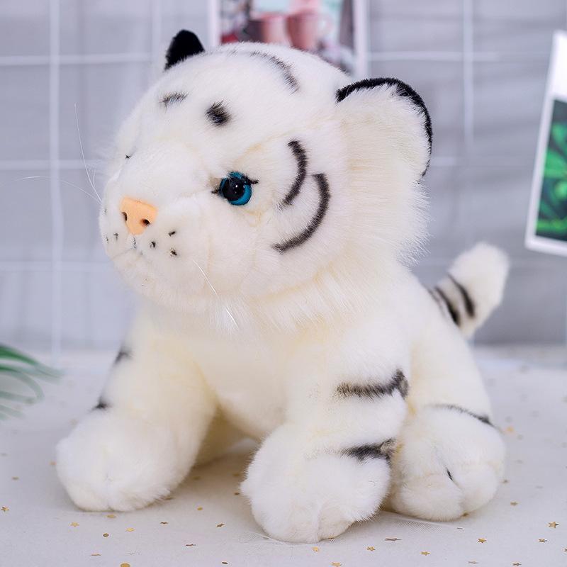 Simulated little tiger plush toy Siberian tiger large doll children's pillow doll zoo gift