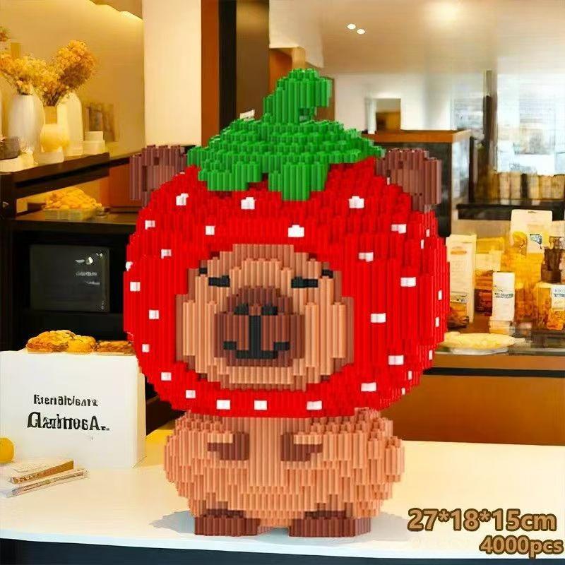 Big Capybara Building Blocks Giant Capybara Brick Figures Toy for Kids Capipara Construction Set Decoration for Home for Aged 6+