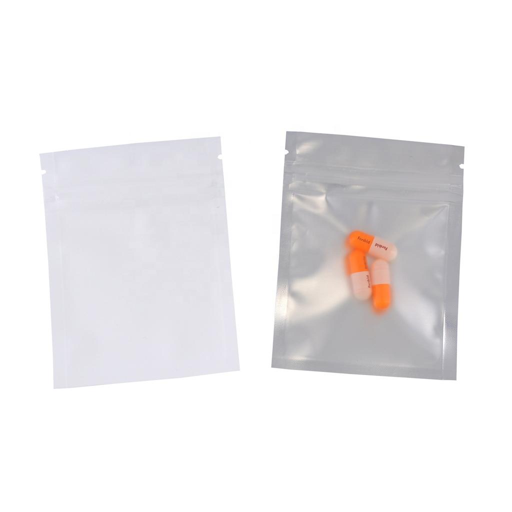 4x6 Inch Resealable Thick Mylar Bags Window Smell Proof PE Stand Foil Pouch Packaging for Food for Cookies Potato Chips Storage