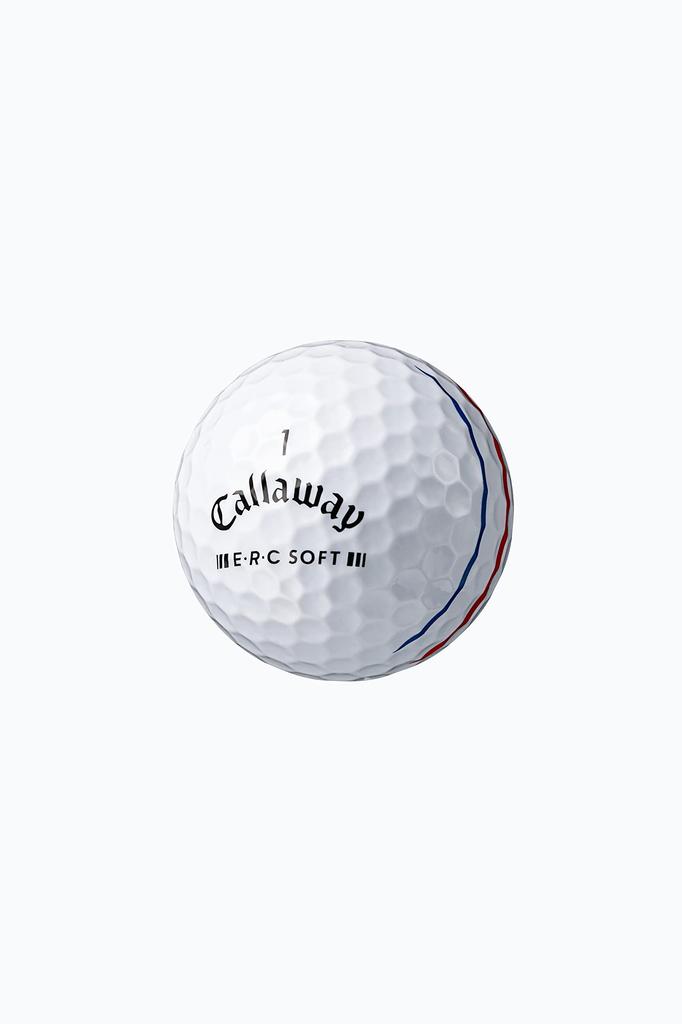 Callaway ERC SOFT 23 TRPL TRK Golf Balls, 1 Dozen (12 Balls), 3-Piece, White