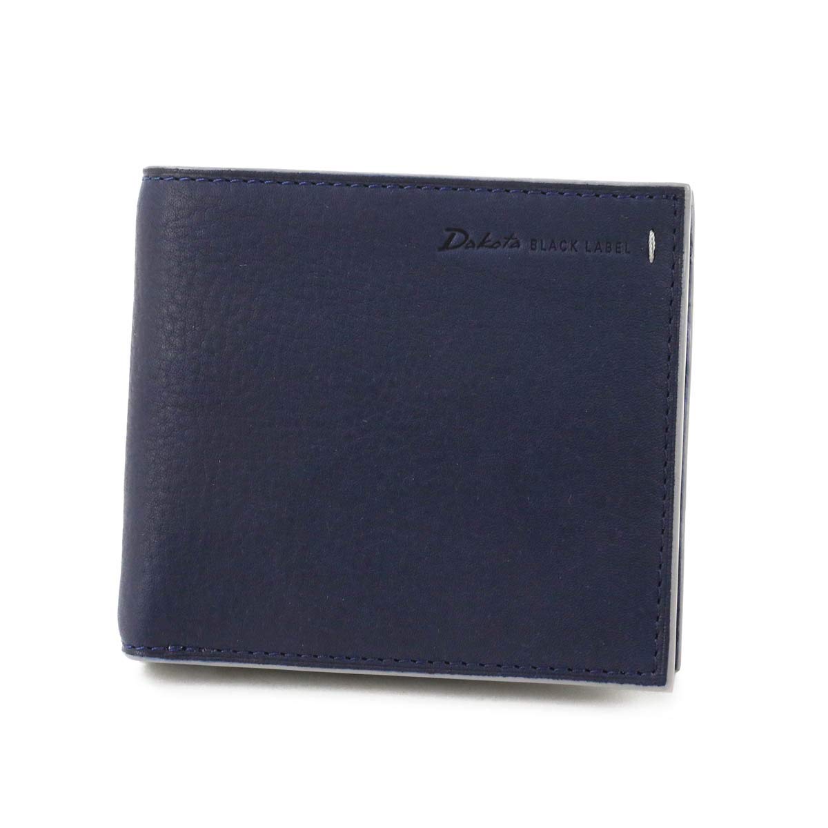 

Black Bifold Wallet with Coin Purse Genuine Leather Grip Navy [Dakota Label] Men s BL-620110-60 Темно-синій