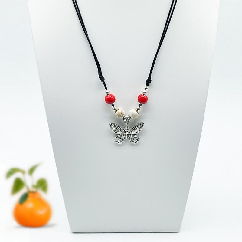 Accessories, Jewelry, Woven Beaded Sweater Chain, Ceramic Necklace, Female Niche Feeling Does Not Fade