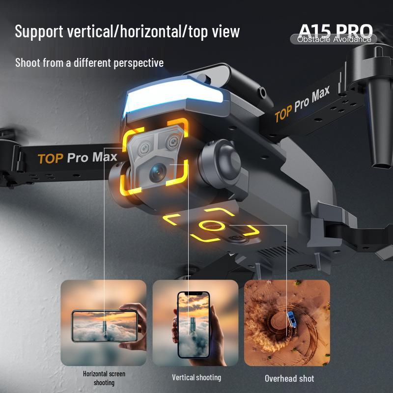 A15 Pro Folding Drone with Obstacle Avoidance and Remote Control