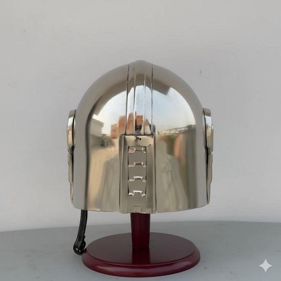 Mandalorian Helmet, 18 Gauge Steel Cosplay Armor, Handcrafted Movie Replica Prop, Boba Fett Style Helmet, Gift for Collectors