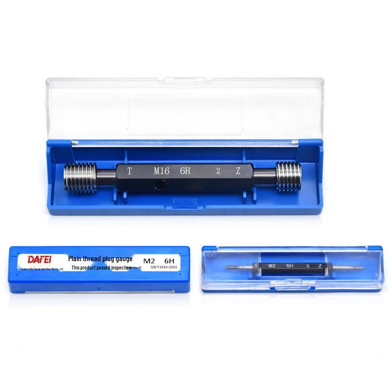 6H Metric Thread Plug Gauge: Go/No-Go Inspection Tool for Internal Coarse & Fine Threads M4-M6.