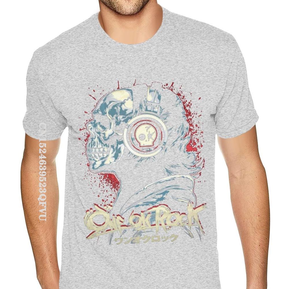 Cheapest One OK Rock T Shirt Hip Hop Rock Shirt For Men Plus Size T Shirt Cotton Tops T Shirt Funny Man Top T-shirts Customized