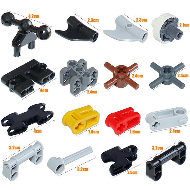Technical Part MOC Driving Ring Axle Pin Various Styles of Technology Parts Connectors Fits For Brick Playset Block Bricks Toys Playsetss