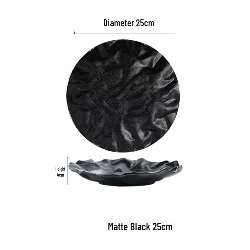 ZISIZ Pleated Ceramic Plate