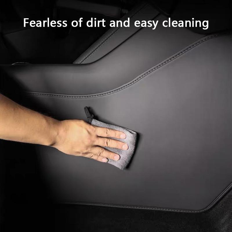 For Tesla Model YL 6-Seater / Y Juniper Central Control Side Extended Anti Kick Pads Leather Console Anti-dirty Protective Cover