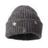 Five Pointed Star Ear Protecting Hat Thicken Beanies Cap Fashion Knitted Hat  Autumn And Winter