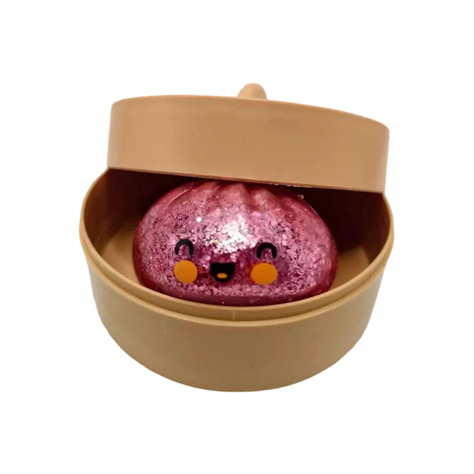 

Simulated Roast Pork Bun Toy; Cute Food; Decompression; Bun; Enjoy; Stress Relief Device.Prank Stress Relief Bun Toy Realistic Steamer Toy One Size