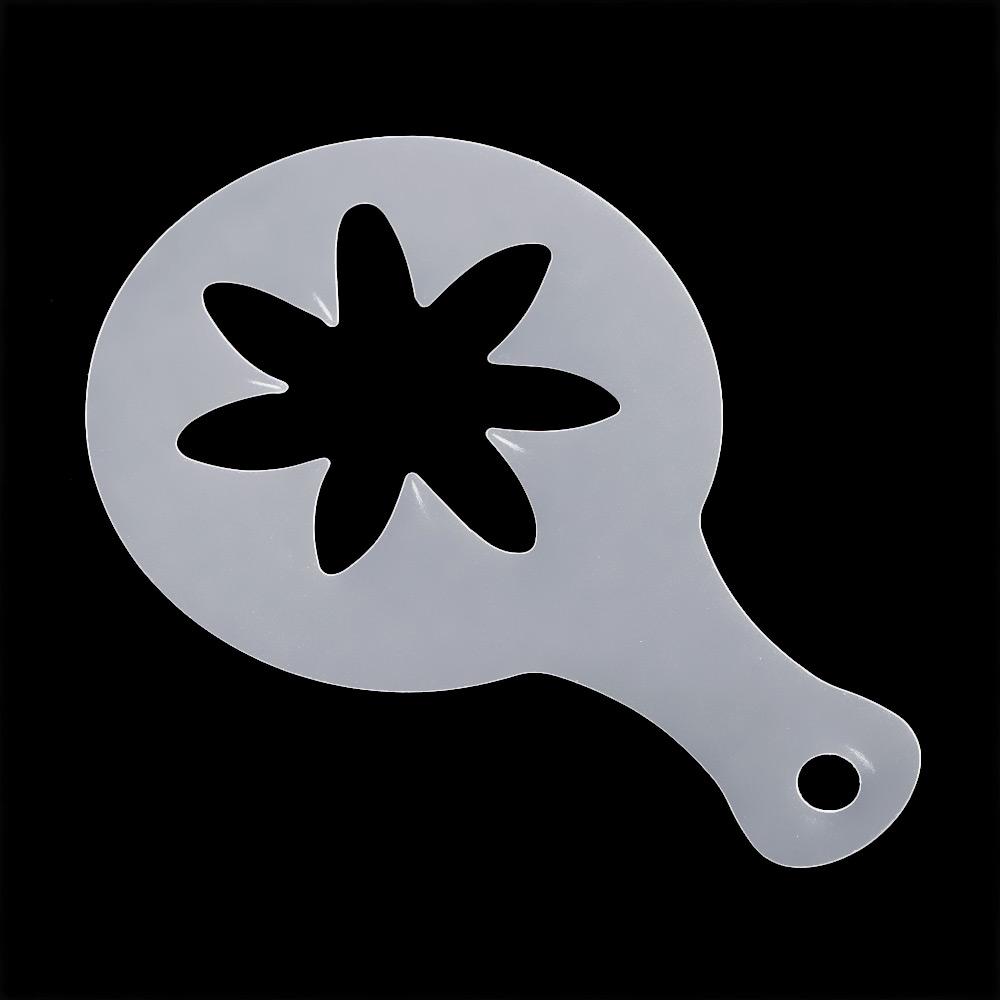 16pcs DIY Latte Mold Coffee Art Stencils Decorating Foam Tool Cappuccino