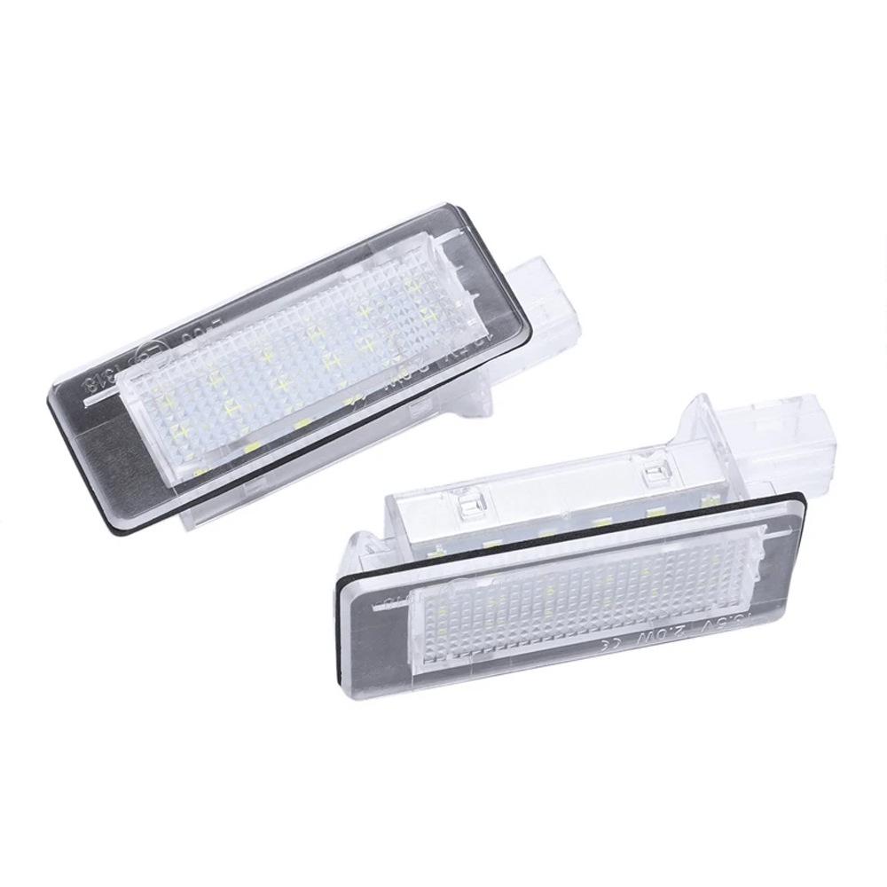2er-Pack Schwarze 18-LED-Kennzeichenleuchten für Renault Espace MK4 & Scenic MK2 (2003-2010)