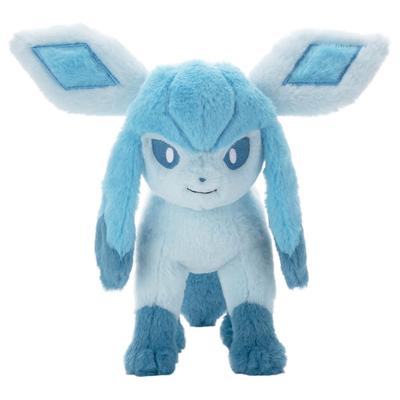 Pokemon Erschöpftes Plüschtier Mittelgroß Glaceon Plüschtier Höhe ca.. 28cm