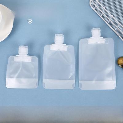 Portable Cosmetic Travel Bags with Nozzles for Cleanser, Shower Gel & Lotion
