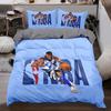 Basketball Star Bedding Set Cute Cartoon Version Of Basketball Star K-Kobe Duvet Cover Pillowcase Twin Queen Size