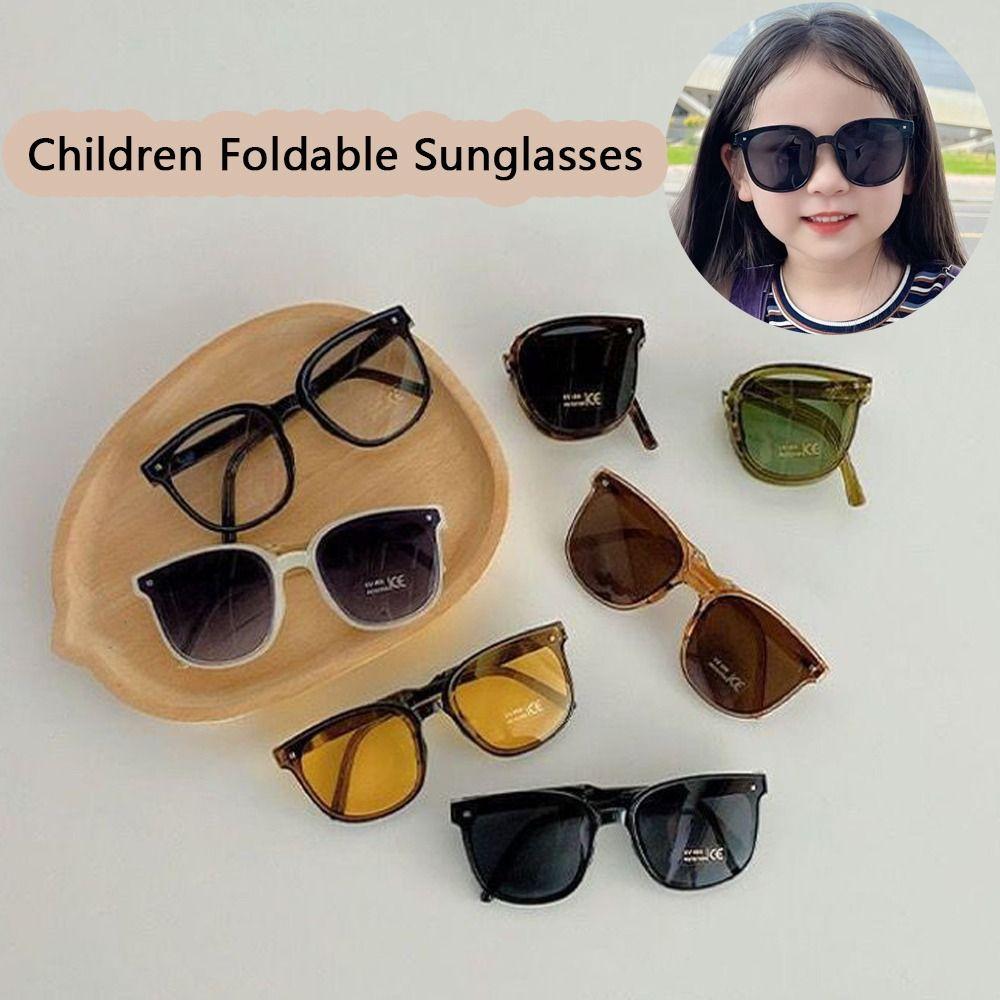 

Black Shades Kids Sunglasses Foldable Eyewear Punk Children Sunglasses