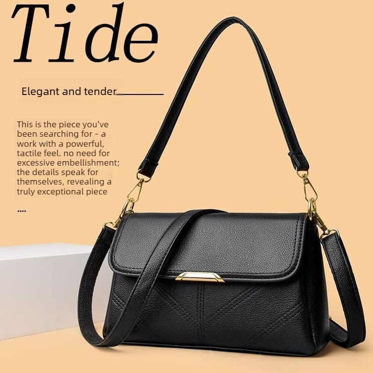 Women's new flip small square bag shoulder messenger bag