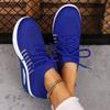 New Summer Casual Sports Shoes 2025 Fly Knit Women's Thick Sole Heightened Lightweight Plus Size Women's Shoes