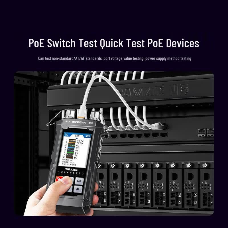 SAMZHE SZ-D668 Rechargeable Network & Fiber Optic Tester