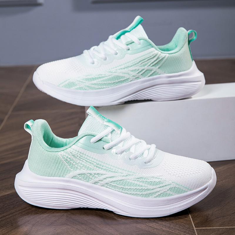

Women s shoes spring and summer new fly-woven casual shoes children breathable and comfortable casual shoes mesh women s sports shoes 42