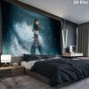 LISA Wall tapestry, aesthetic printed fabric blanket, suitable for bedroom, living room, and home decor.