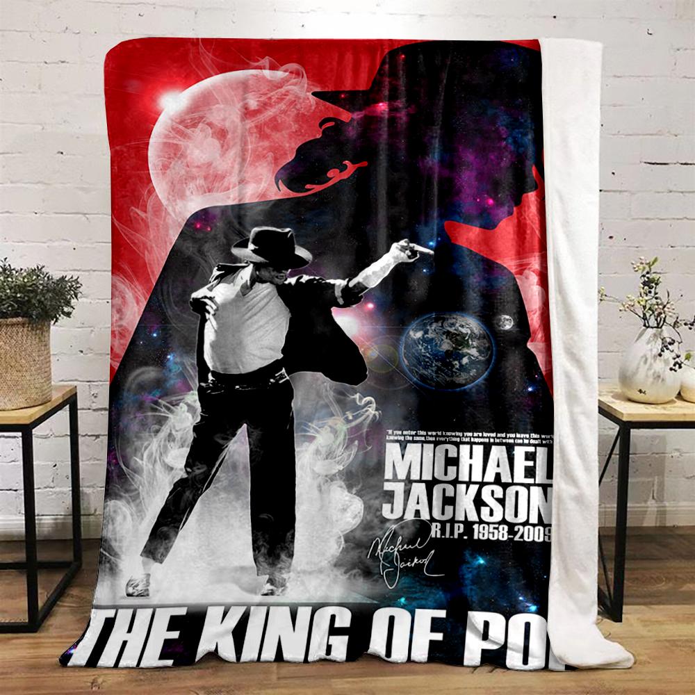 Michael Jackson Tribute Warm blanket with Cosmic Design Flannel blanket for bedroom, living room, sofa, and nap