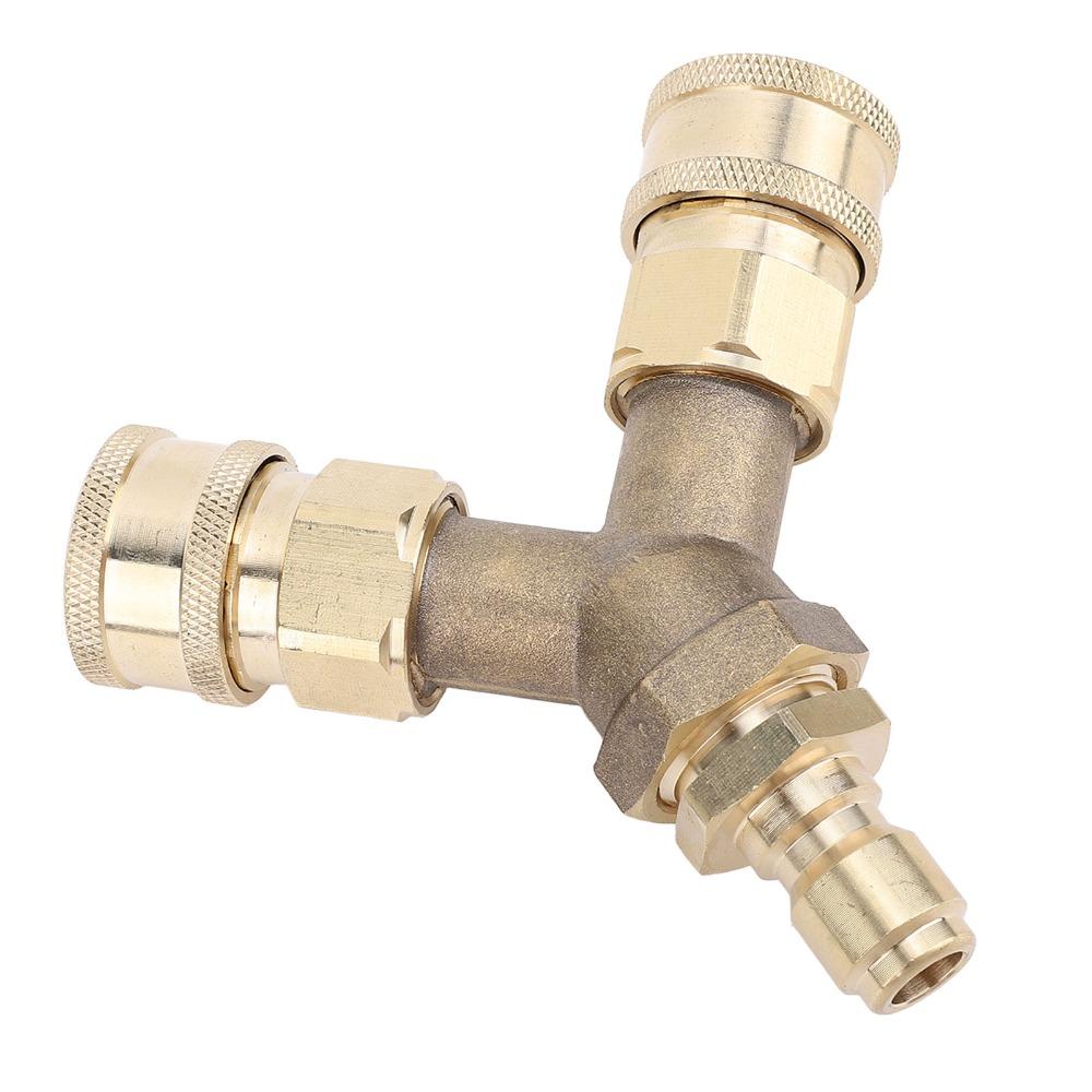 Three Way Tee Pressure Washer Tee Heavy Duty Washer Tee Fitting Water Line Accessory Use