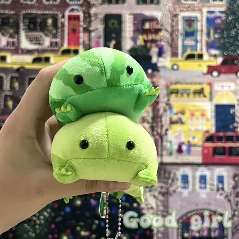 Cute Frog Plush Toys Cartoon Stuffed Animal Doll Decorations Kawaii Frog Plushies Toys For Friends Birthday Gifts