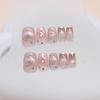 Cat's Eye Wearing Nail Removable Nail Art Piece French Nail Piece Small Short T Love Polka Dot Nail Art Patch 30 Pieces