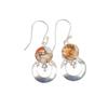 Natural Orange Copper Turquoise Gemstone 925 Sterling Silver Daily Wear Earrings 1.50" For Her EE-59-17