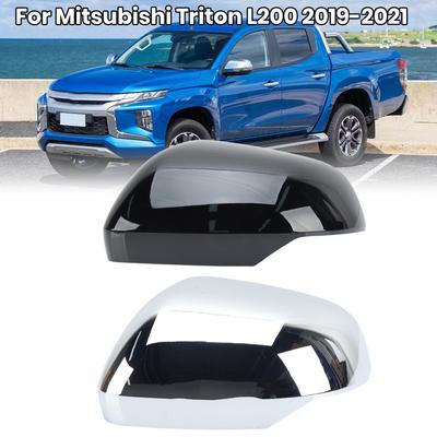 Kryt zpětného zrcátka na křídle Pro Mitsubishi Triton L200 Chromovaný S přezkou Kryt zrcátka bočních dveří Autopříslušenství