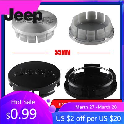 Per Jeep 4 Pezzi 55/64mm Tappi Centrali Ruota Auto Coprimozzi Copriruota Accessori Per Jeep Grand Cherokee Wrangler Renegaed