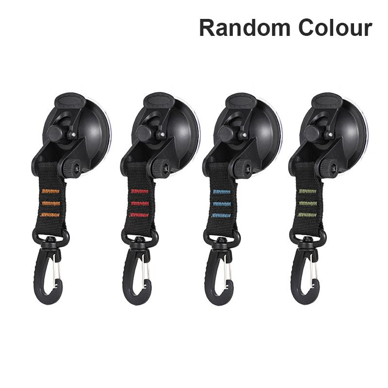 4Pcs Outdoor Suction Cup Anchor Securing Hook Tie Down Camping Tarp As Car Side