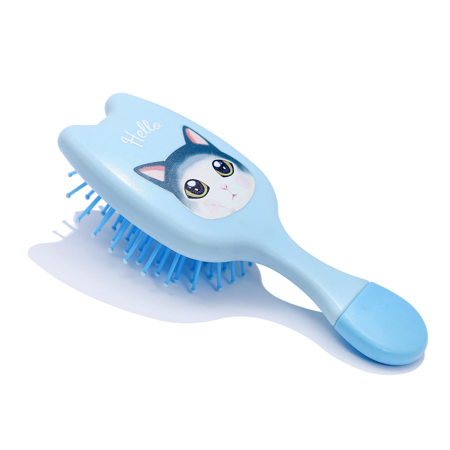 

Portable Cat Ear Fluffy Airbag Massage Comb with Cute Logo 14.5*6.5*2.5