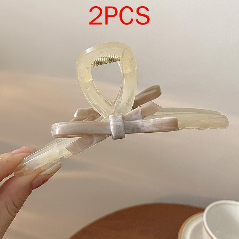 (87 Styles) 2pcs/ Set New Large Jelly Color Hair Clip Acrylic Hair Claw Shark Clamp For Women Girls Fashion Summer Updo Headwear Hair Accessories