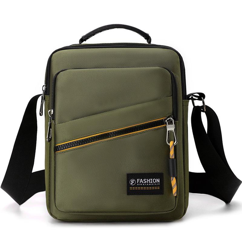 New Simple Casual Outdoor Shoulder Bag Men's Outdoor Waterproof Trend Handbag Men's Contrasting Color Messenger Bag