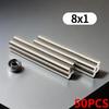 8X1MM imans Round Refrigerator magnets for Office Whiteboard Suitable Tools Home Workplace, Etc 8*1